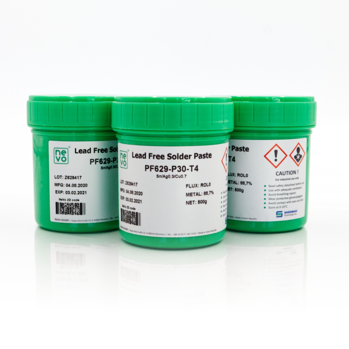 PF629 LeadFree Solder Paste NeVo Solder